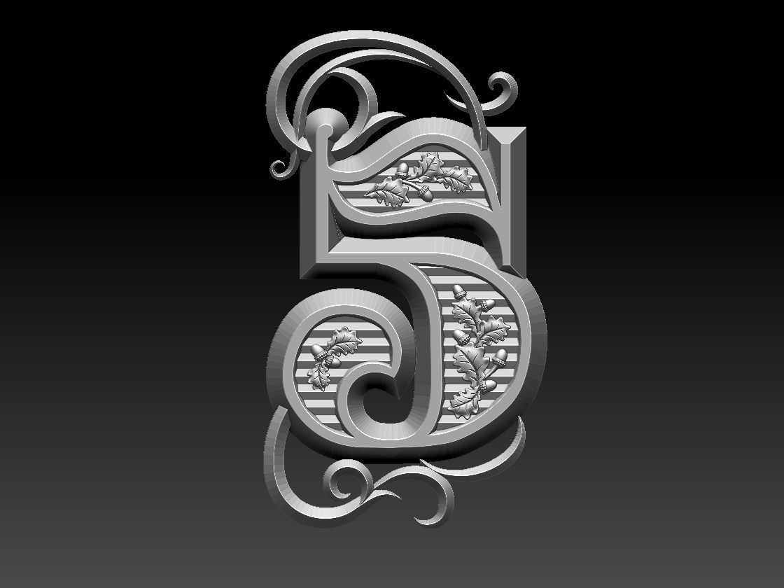 numbers number two 3D print model_39