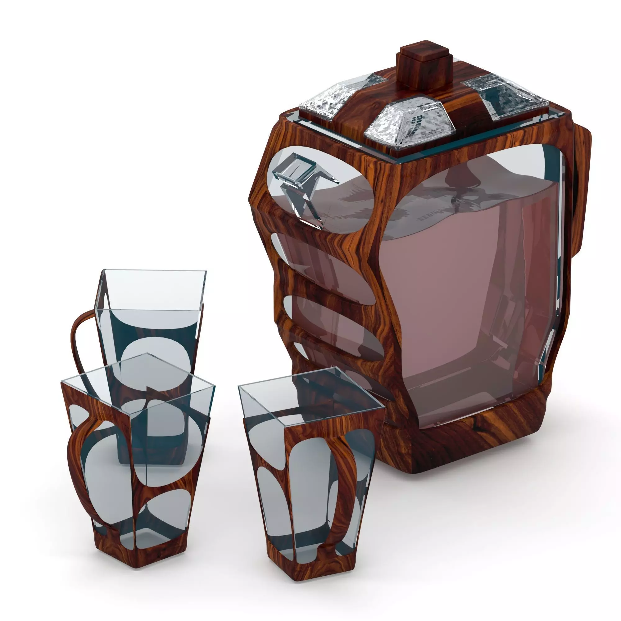 tea cup set Free 3D model