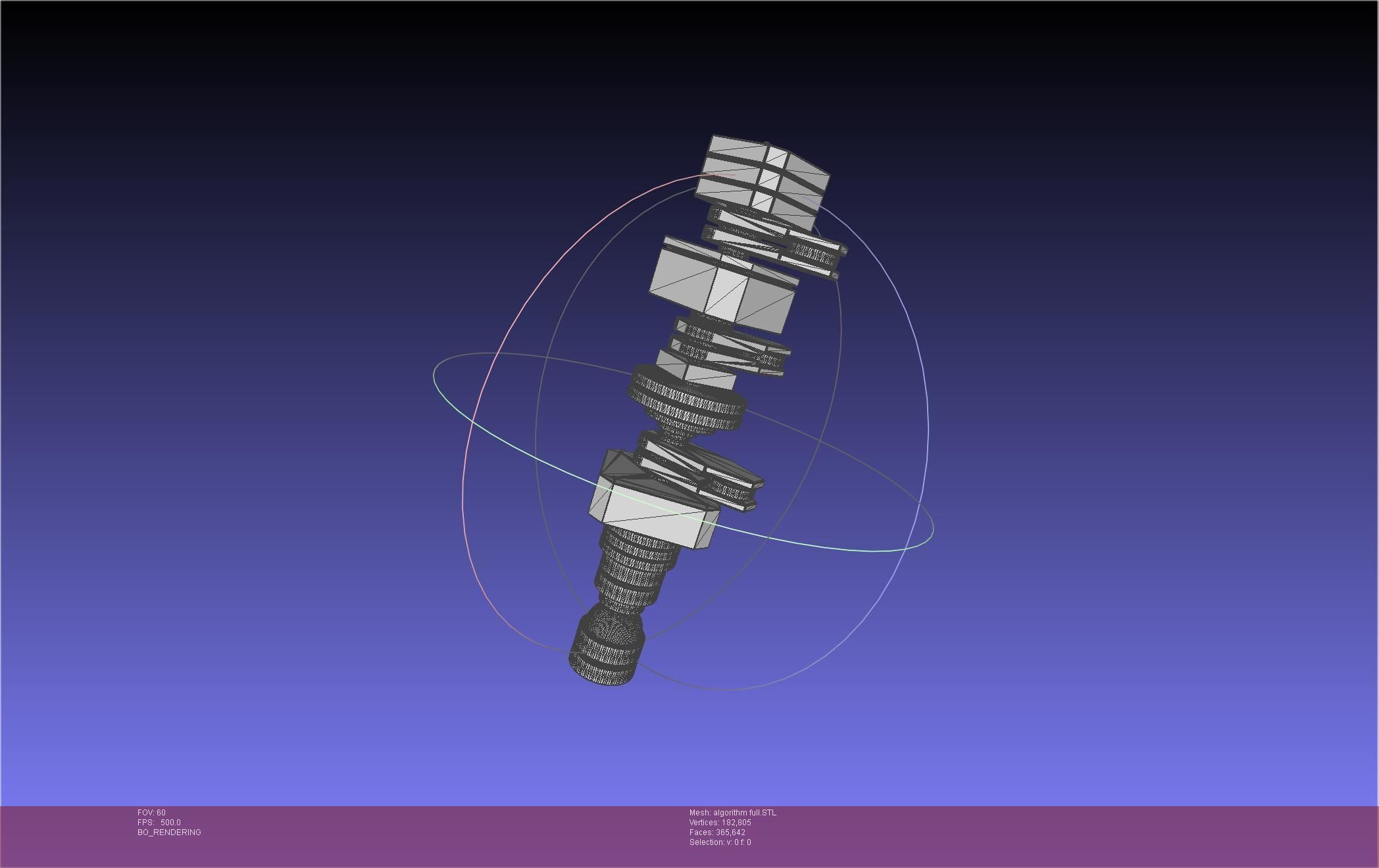 TENET Algorithm Basic Printable Models 3D print model_36