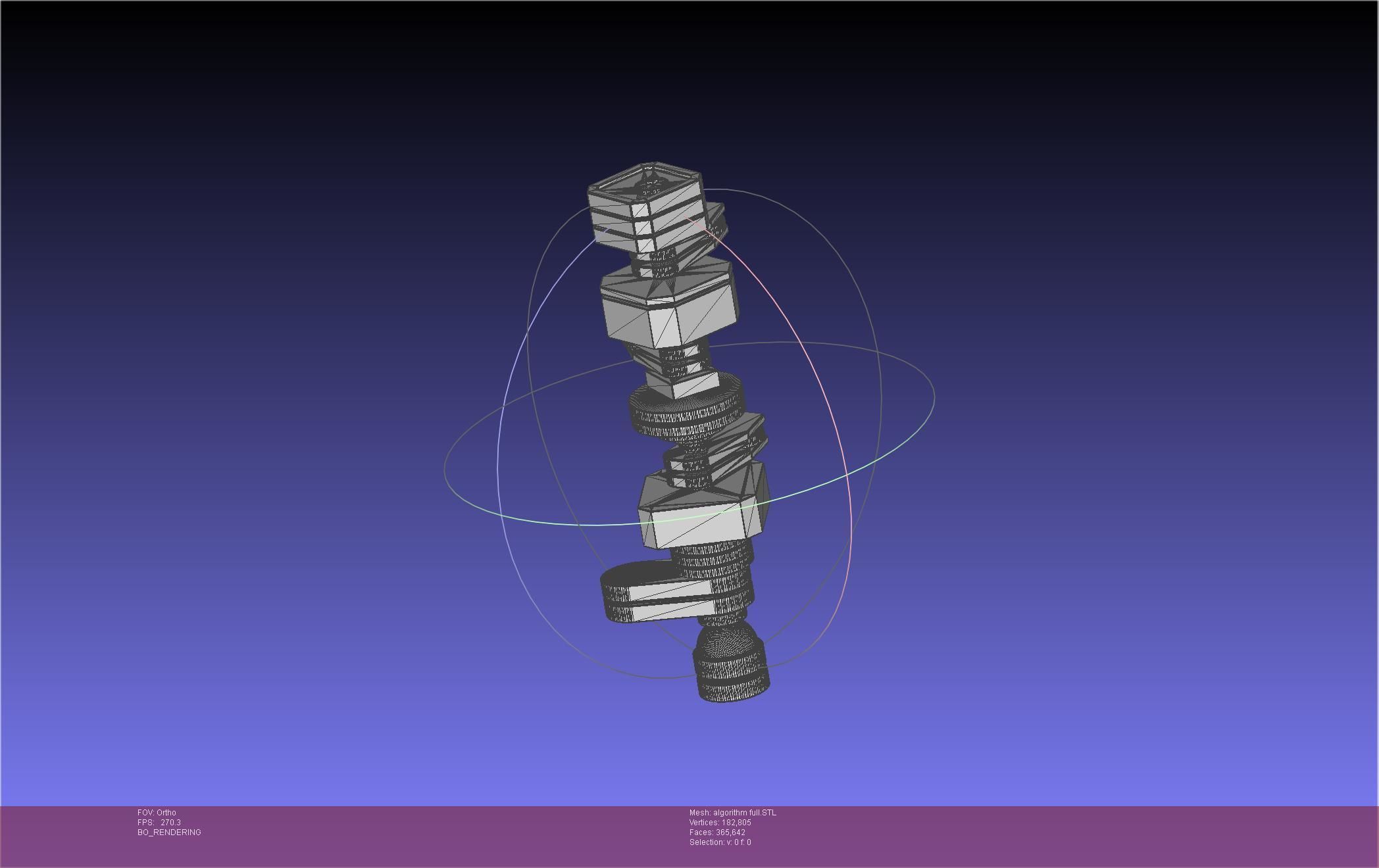 TENET Algorithm Basic Printable Models 3D print model_58