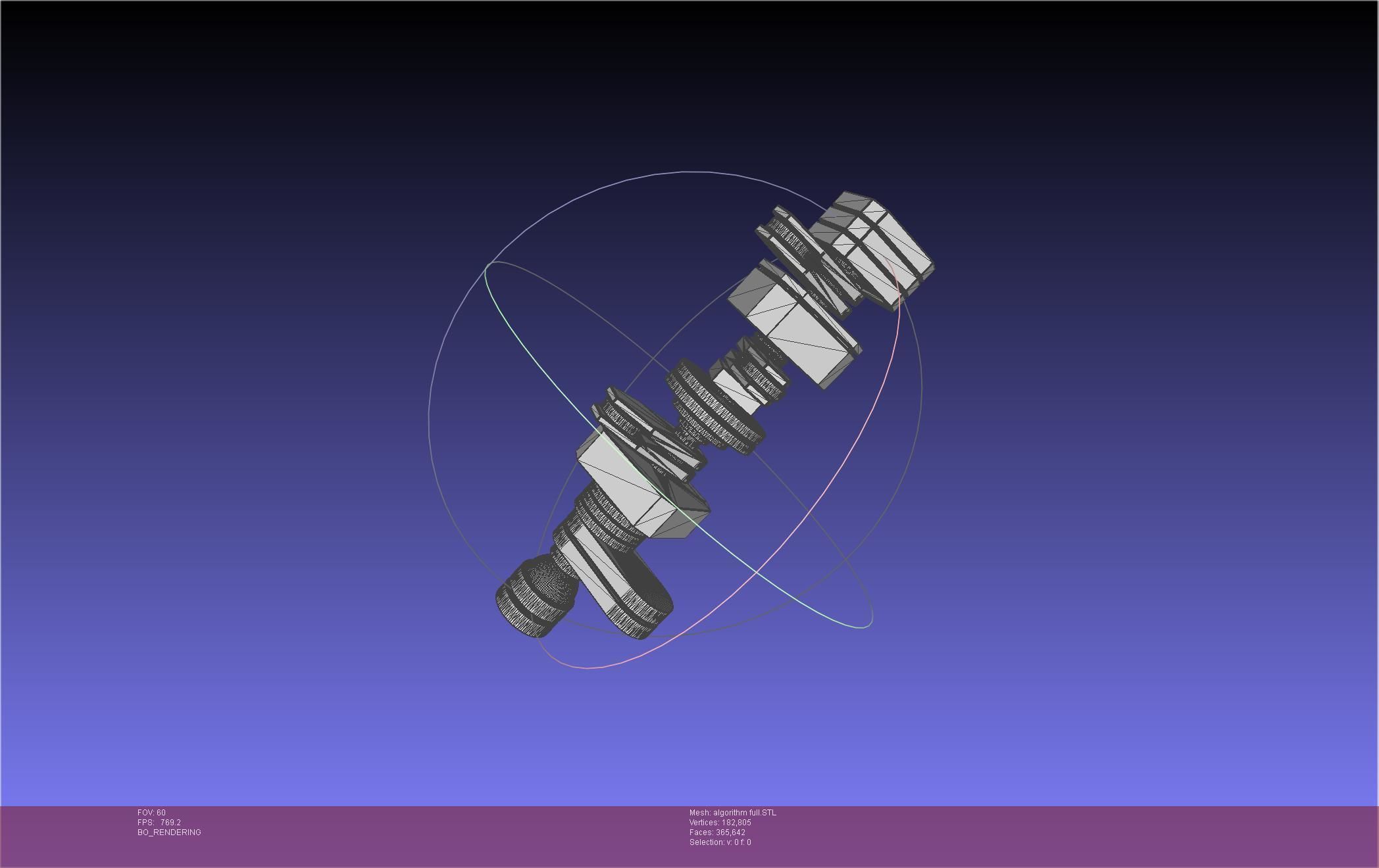 TENET Algorithm Basic Printable Models 3D print model_33