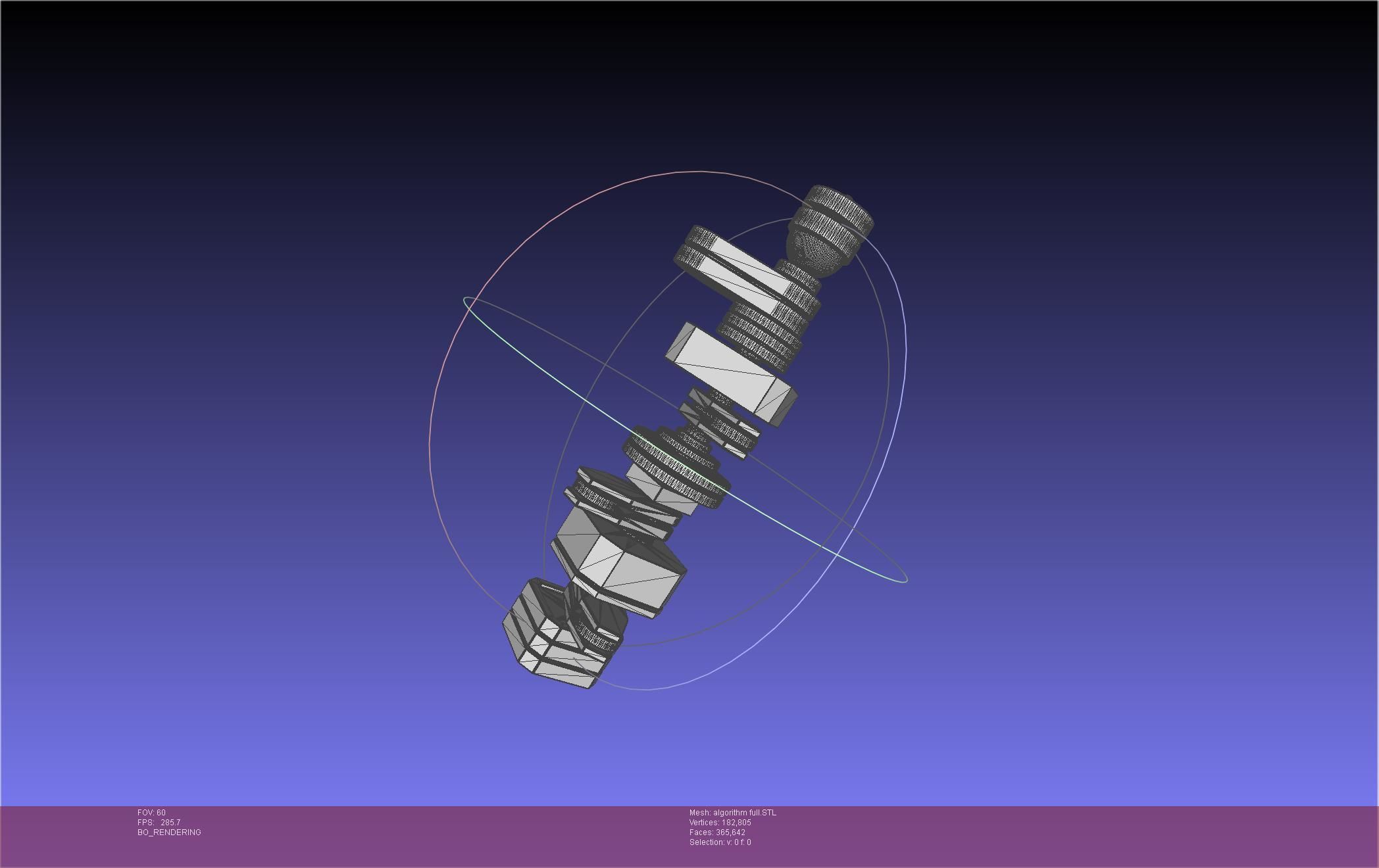 TENET Algorithm Basic Printable Models 3D print model_50