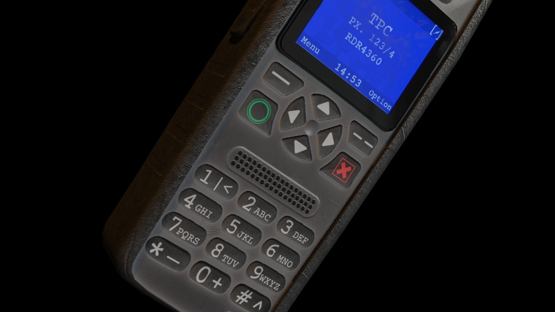 Handheld Radio Low-poly 3D model_3