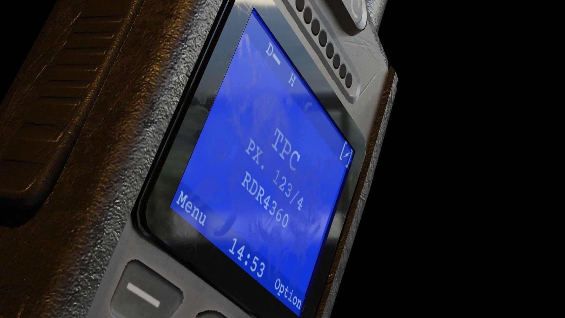 Handheld Radio Low-poly 3D model_5
