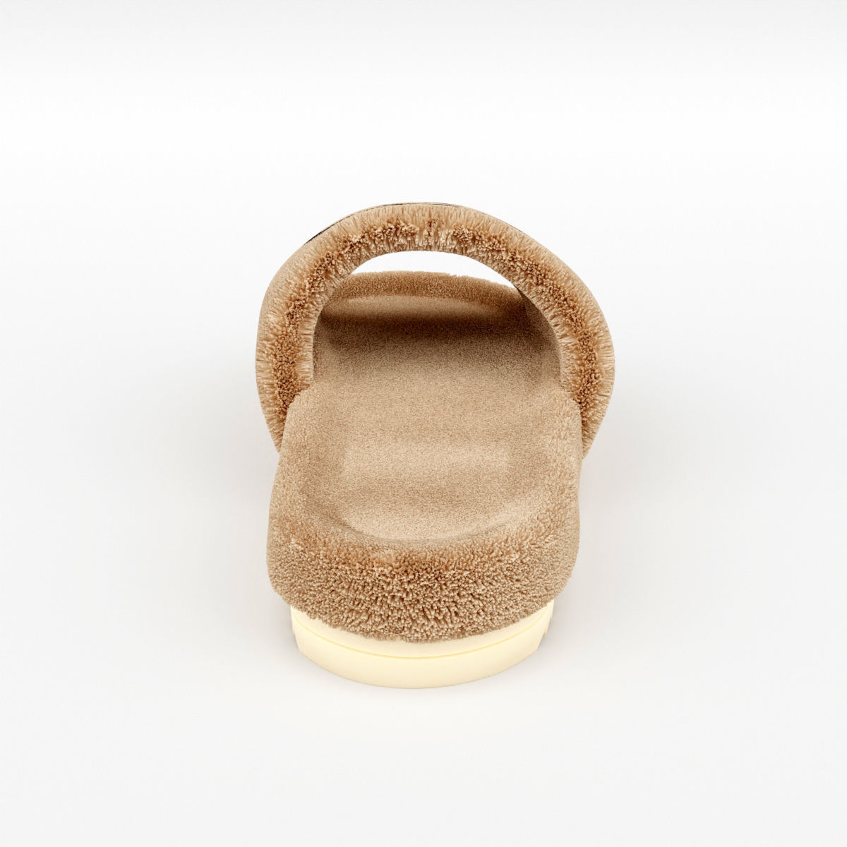 Wool Slide Sandal 3D model_8