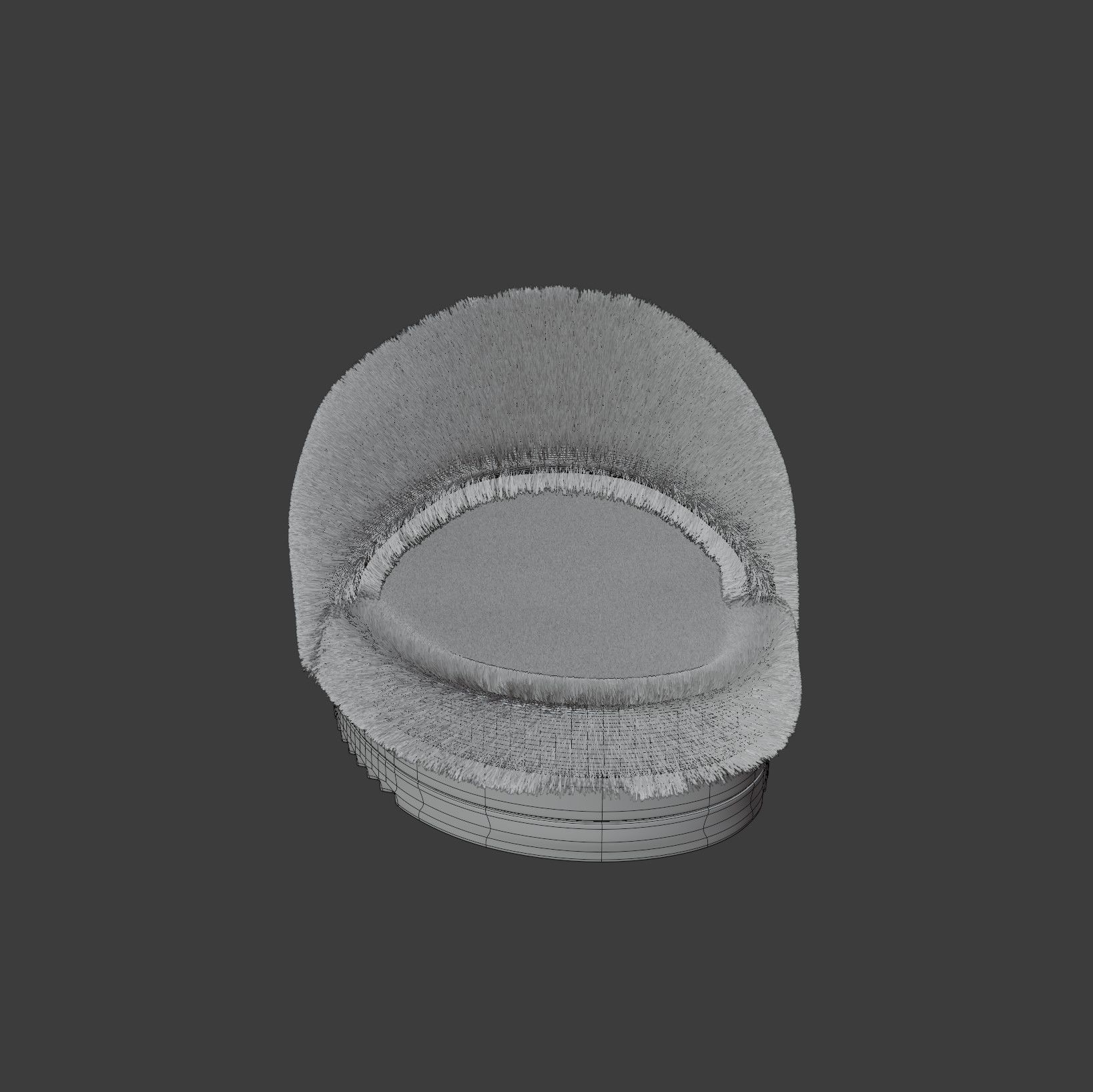 Wool Slide Sandal 3D model_12