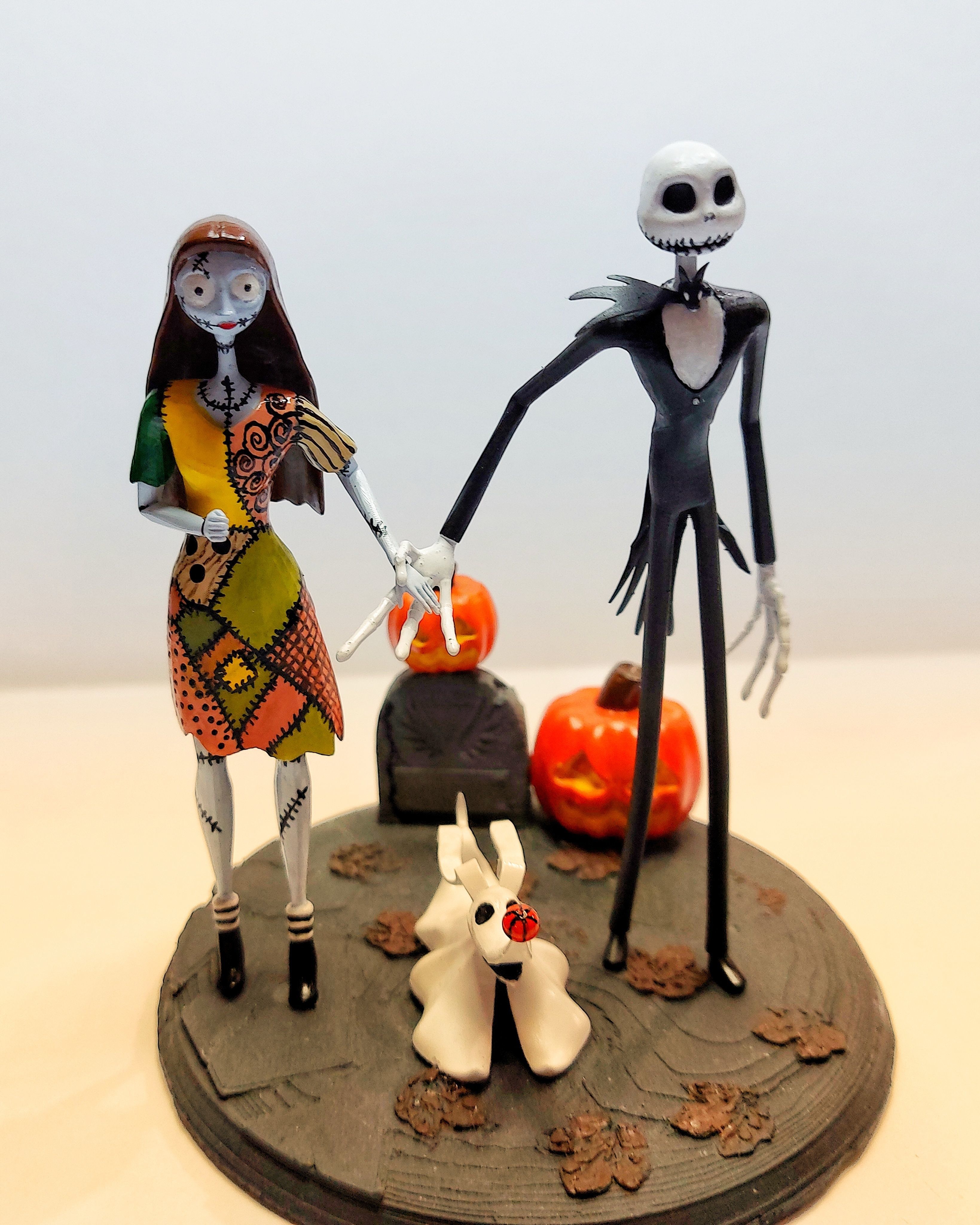 Jack and Sally Skellington 3d model rigged and stl on demand 3D model_26