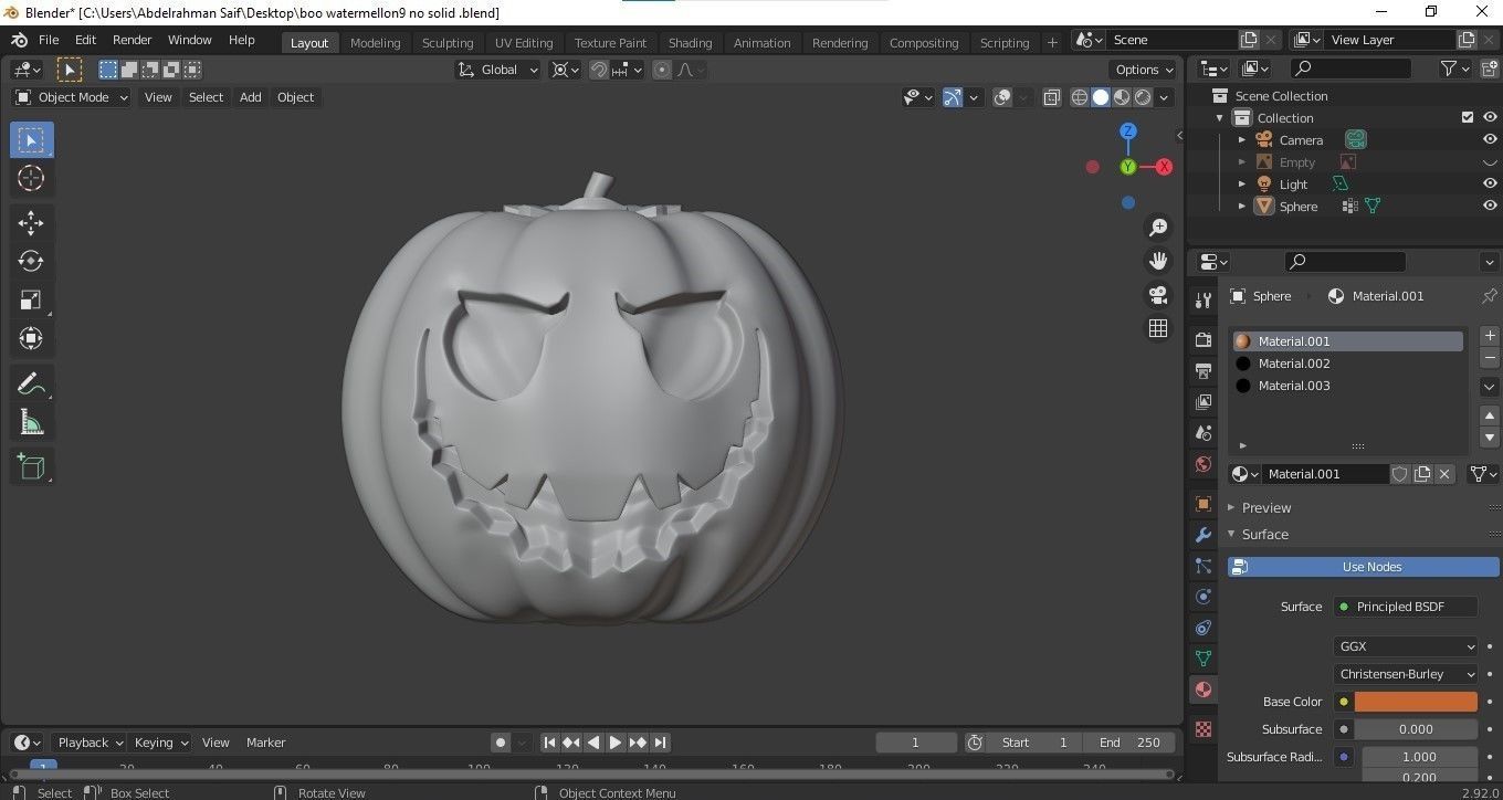 Jack and Sally Skellington 3d model rigged and stl on demand 3D model_18