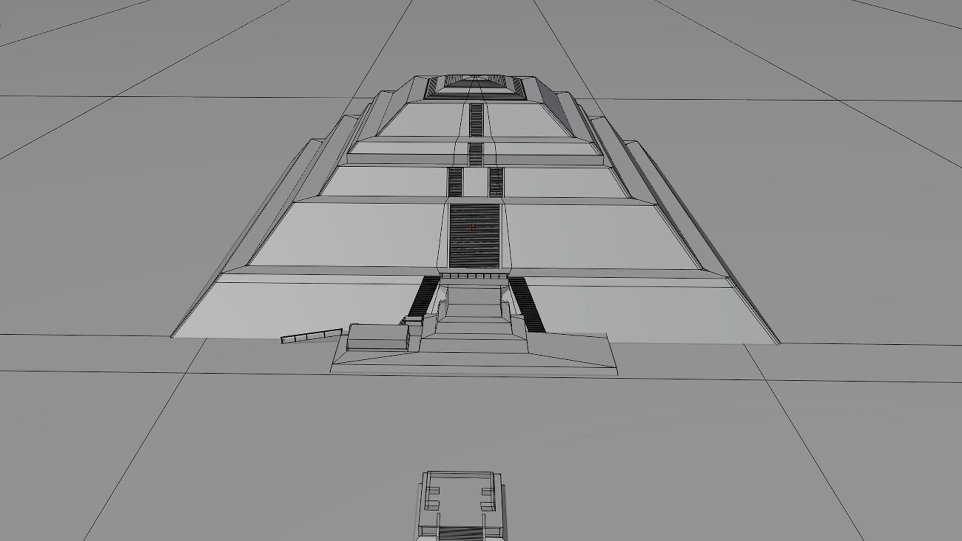 Pyramid of the Sun Low-poly 3D model_5