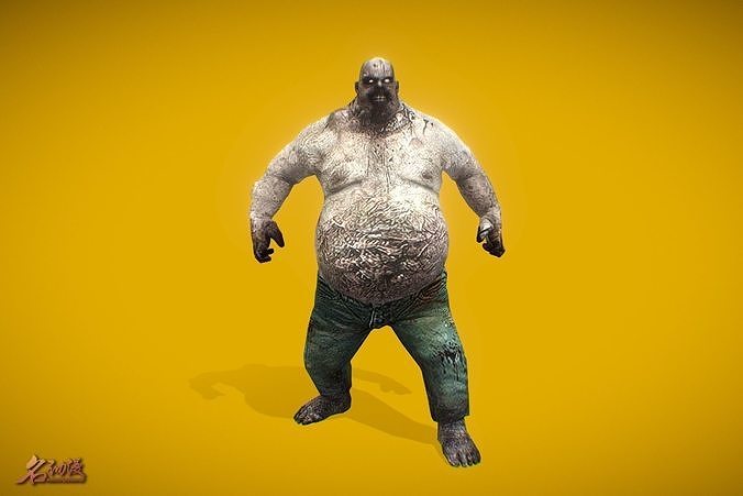 Zombies Fatman Low-poly 3D model