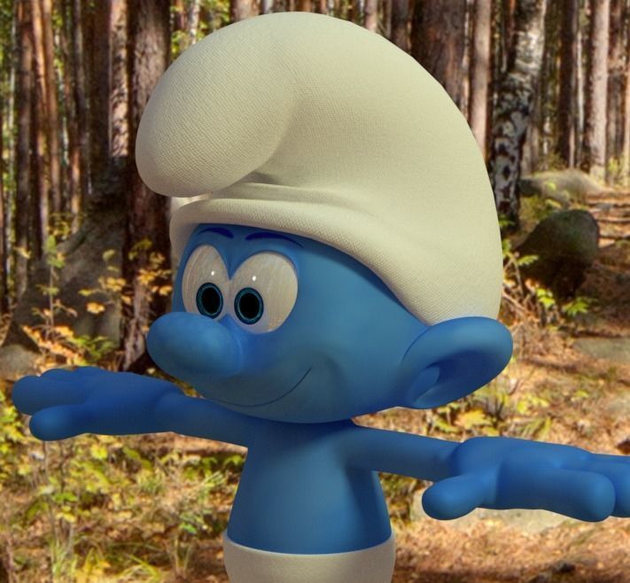 Smurf Model character 3D model_2