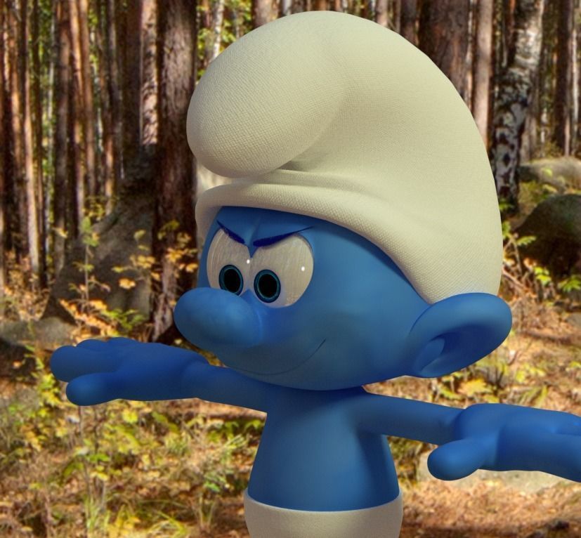 Smurf Model character 3D model_3