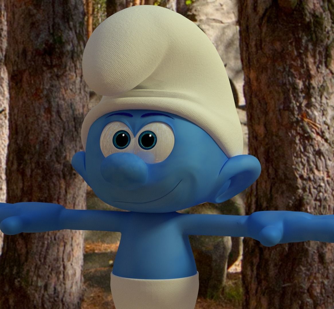 Smurf Model character 3D model_4