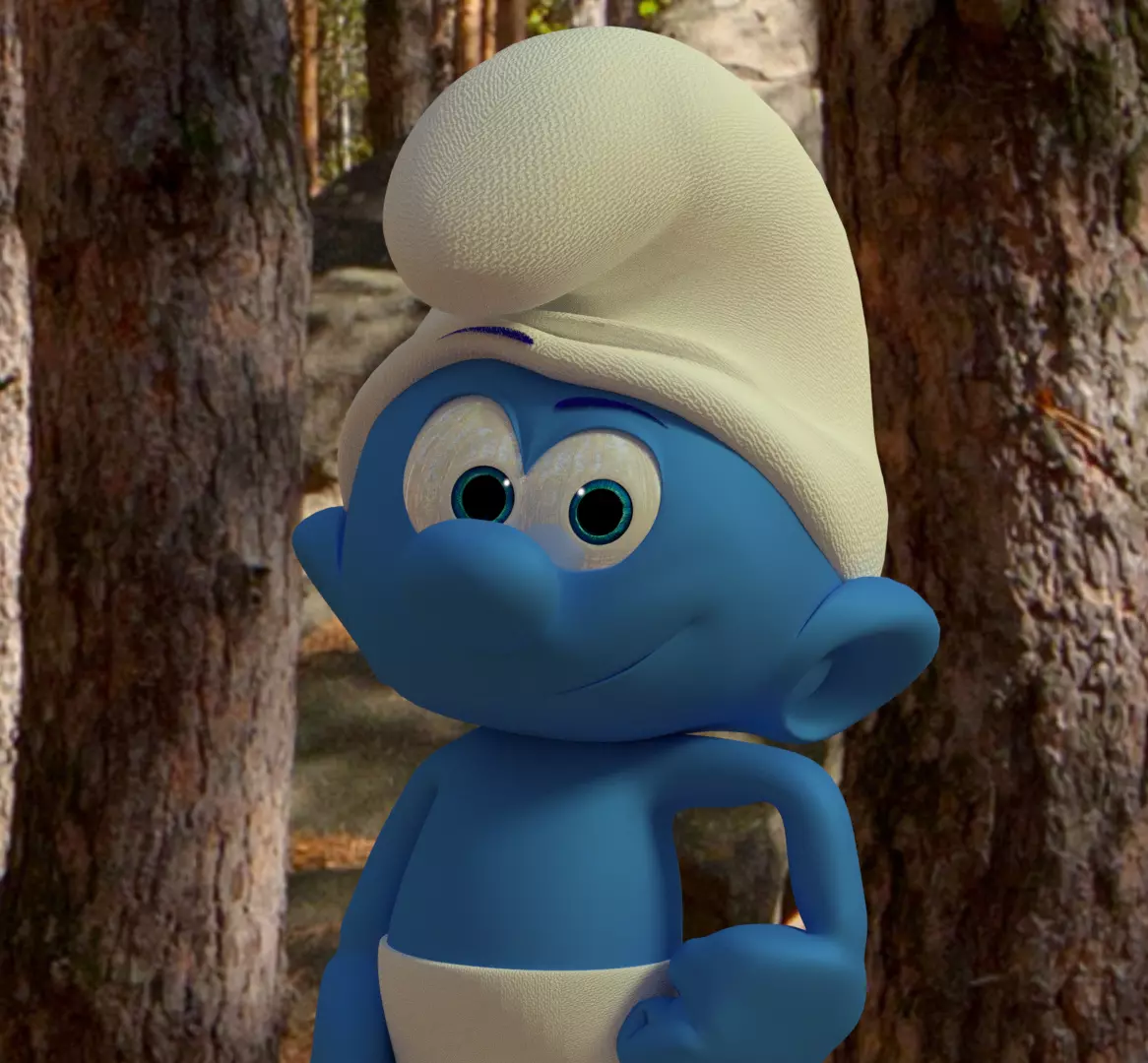 Smurf Model character 3D model_0