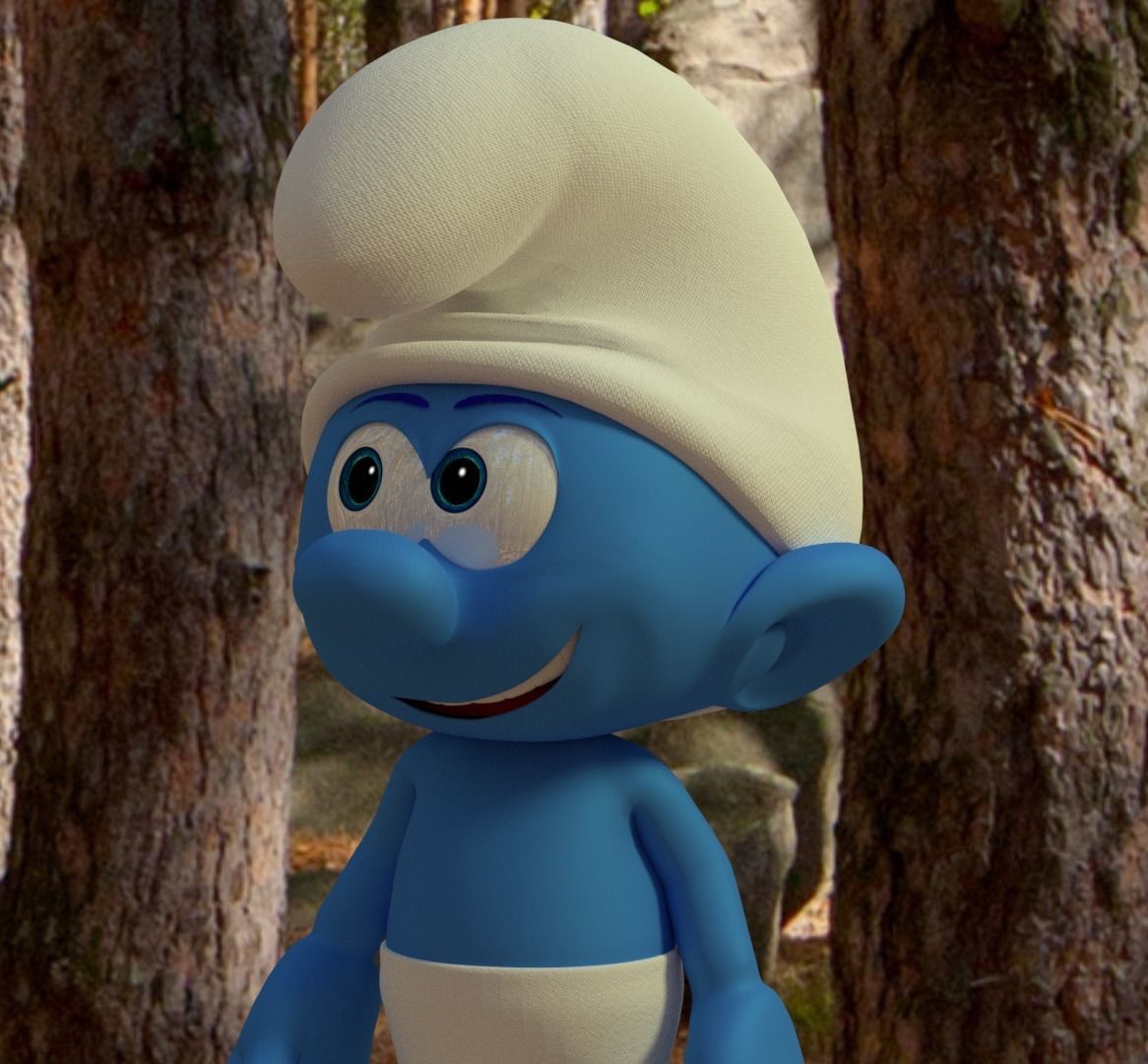 Smurf Model character 3D model_1