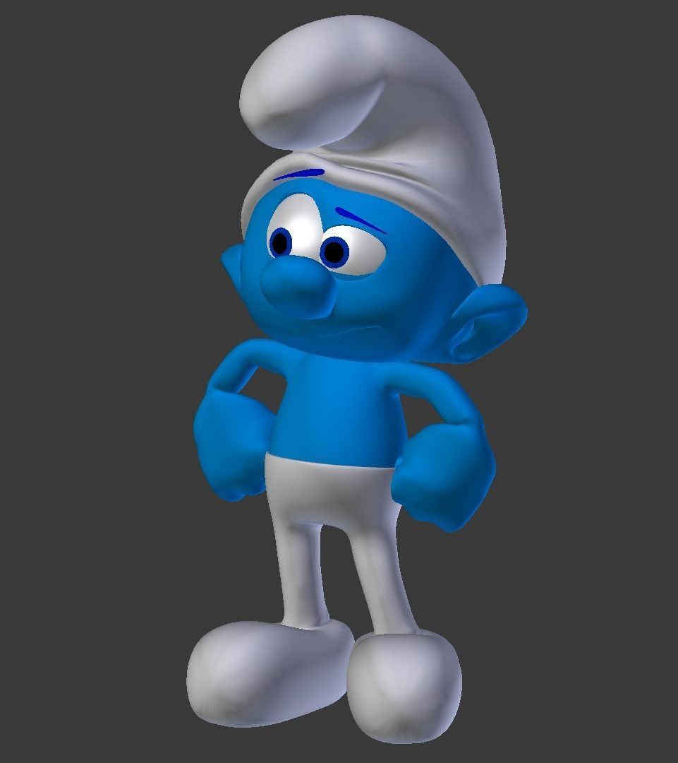 Smurf Model character 3D model_5