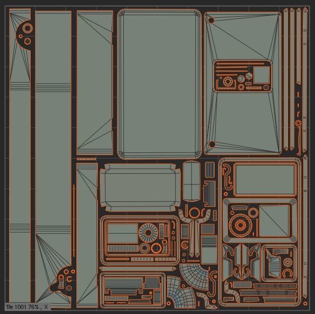 Device old wooden meter Low-poly 3D model_9