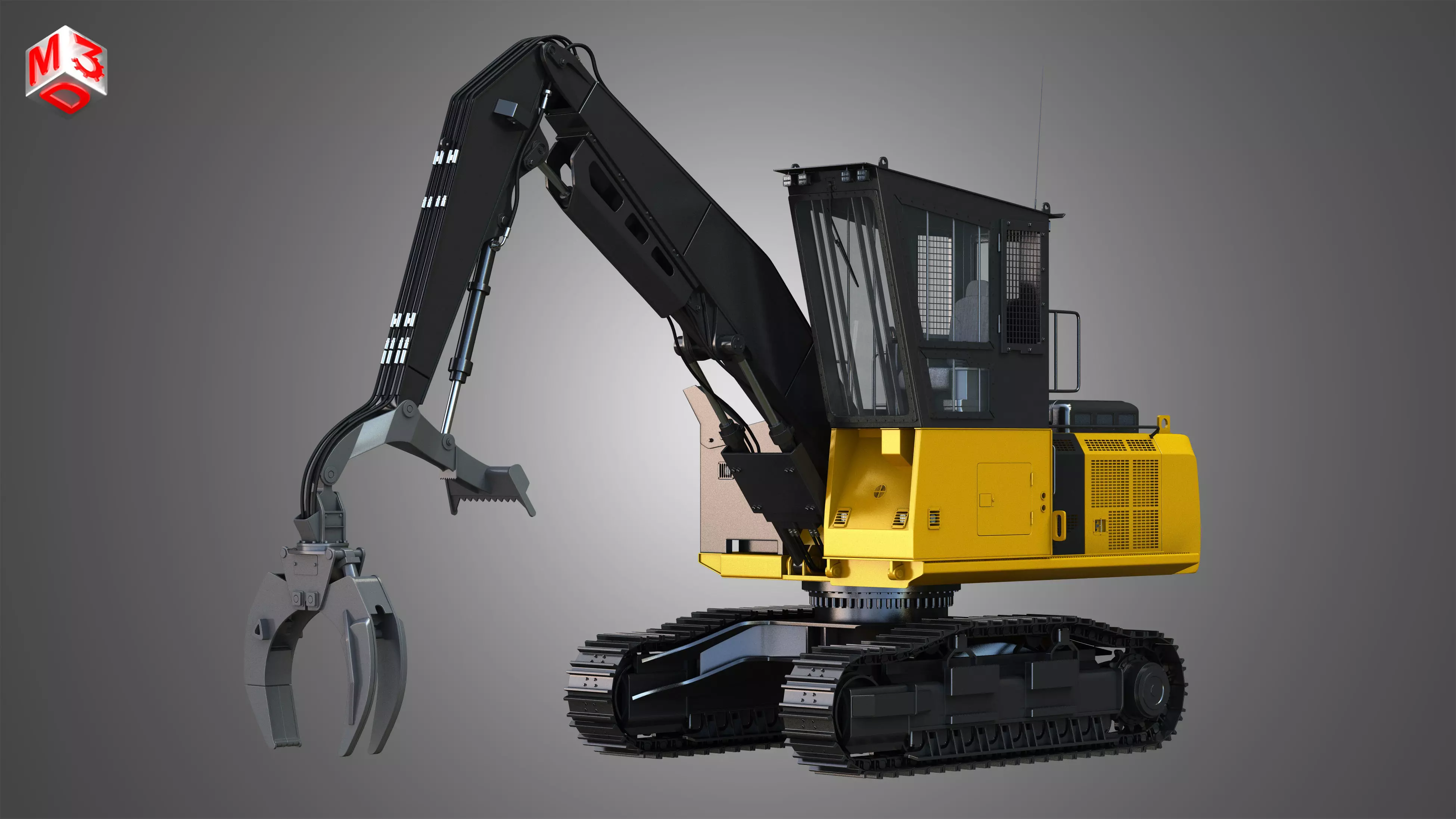 Diecast 568 LL Loader - Forest Machine 3D model