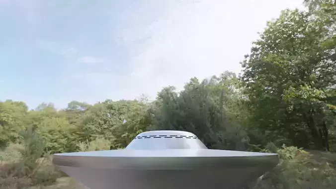 Falcon Lake UFO Low-poly 3D model