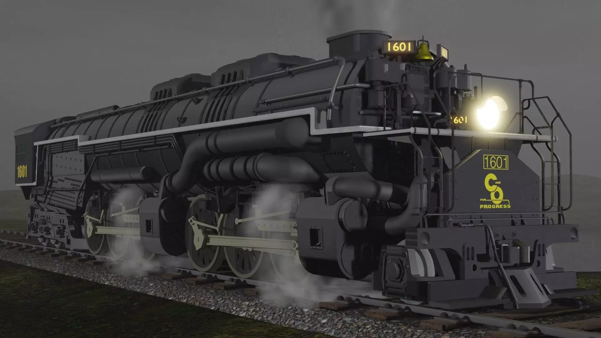 Allegheny Locomotive 3D model