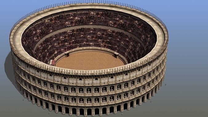 Roman Colosseum Low-poly 3D model