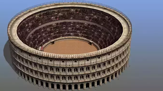 Roman Colosseum Low-poly 3D model