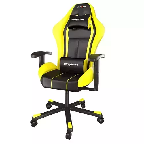 dx racer yellow 3D model