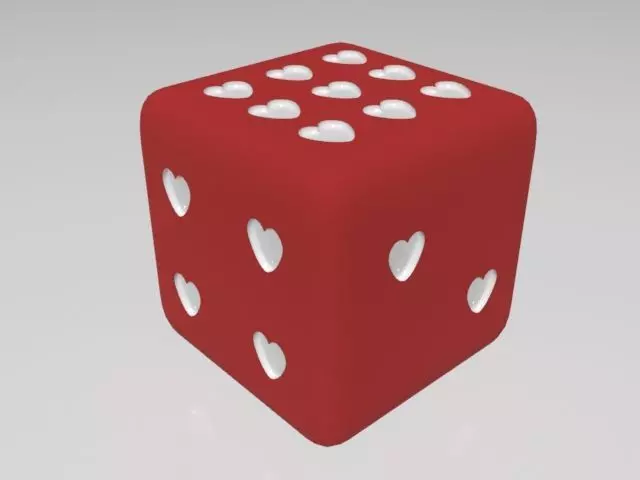 love dice 3D print model_0