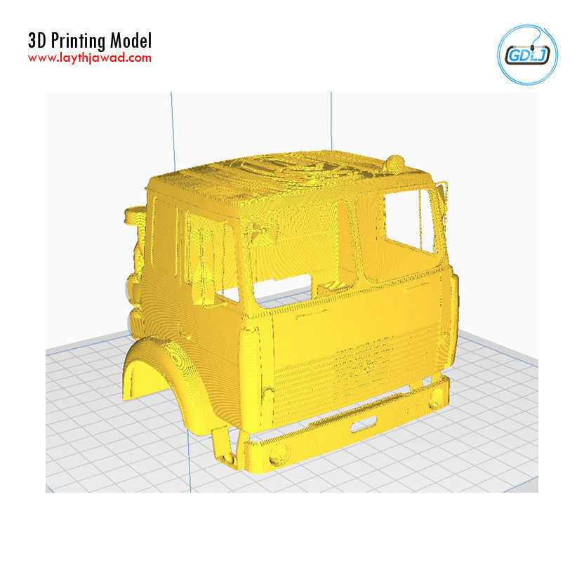 MAZ 5516 Military Cabin - Full Professional Version 3D print model_6