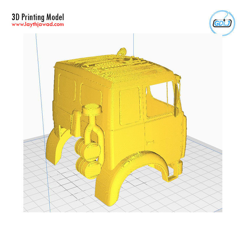 MAZ 5516 Military Cabin - Full Professional Version 3D print model_7