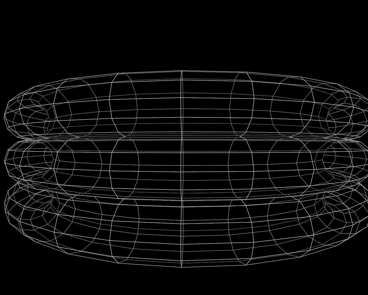 Inflatable Pool Low-poly 3D model_9