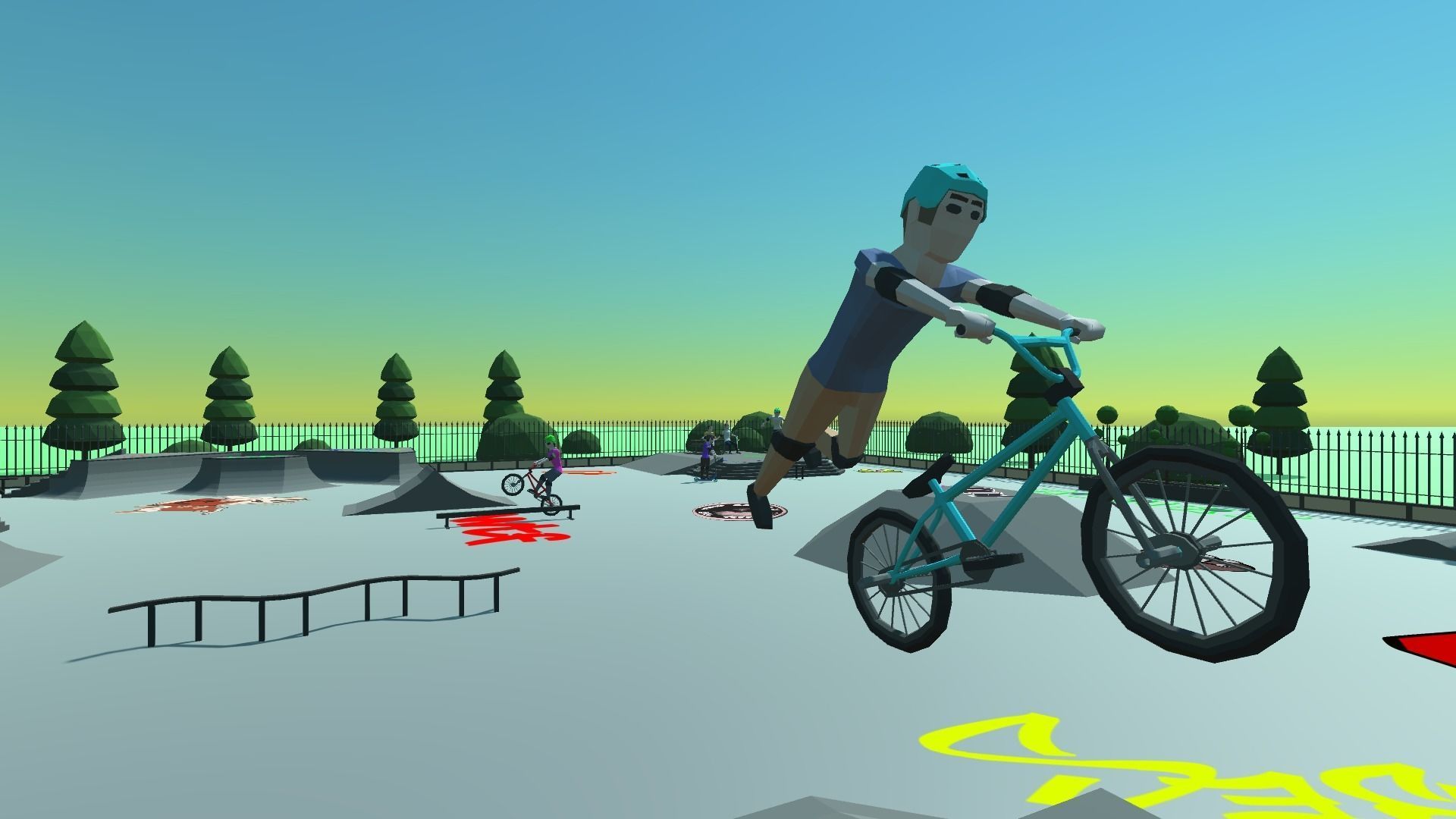 9t5 Low Poly Skate Park Low-poly 3D model_3