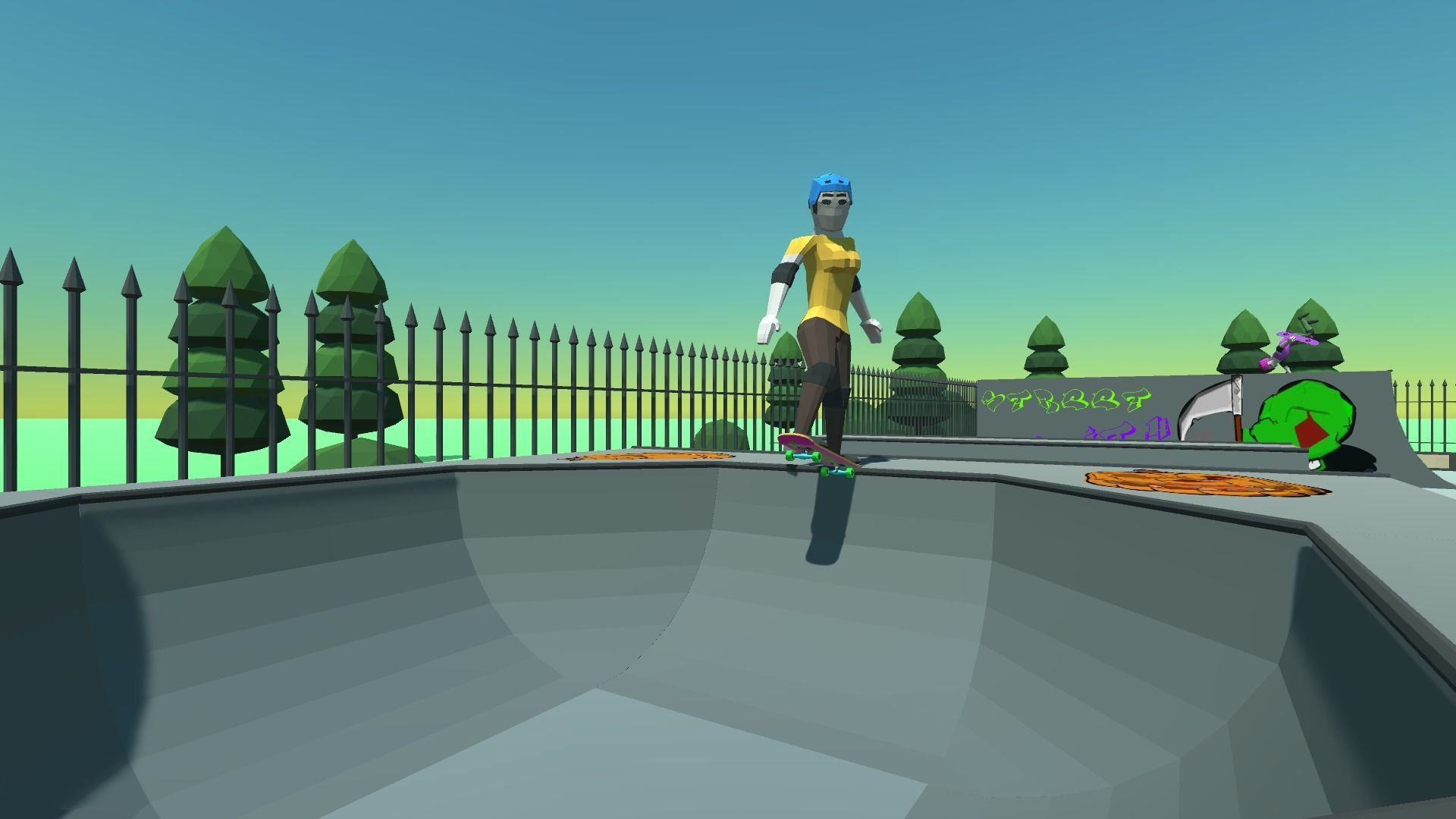 9t5 Low Poly Skate Park Low-poly 3D model_6