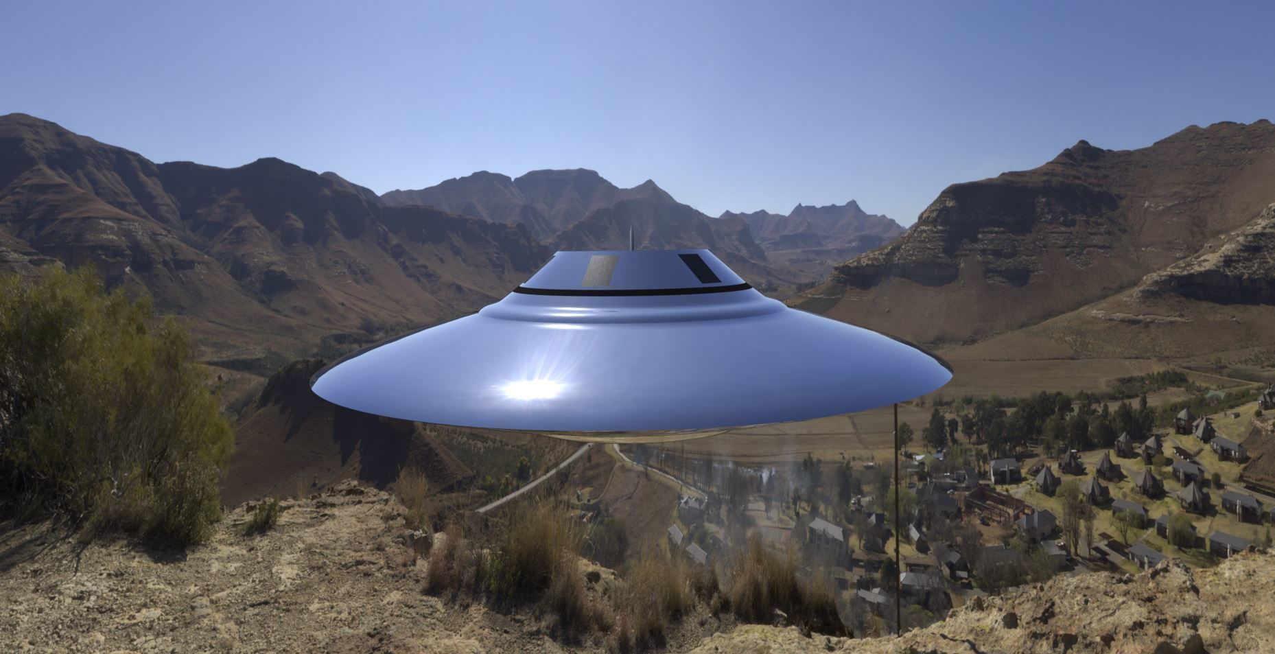Bob Lazar Sport Model Flying Saucer 3D model_3