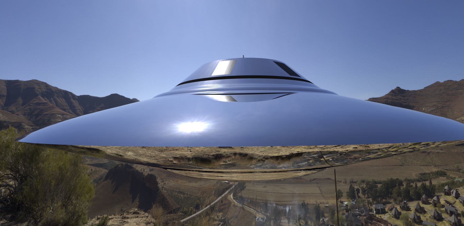 Bob Lazar Sport Model Flying Saucer 3D model_6