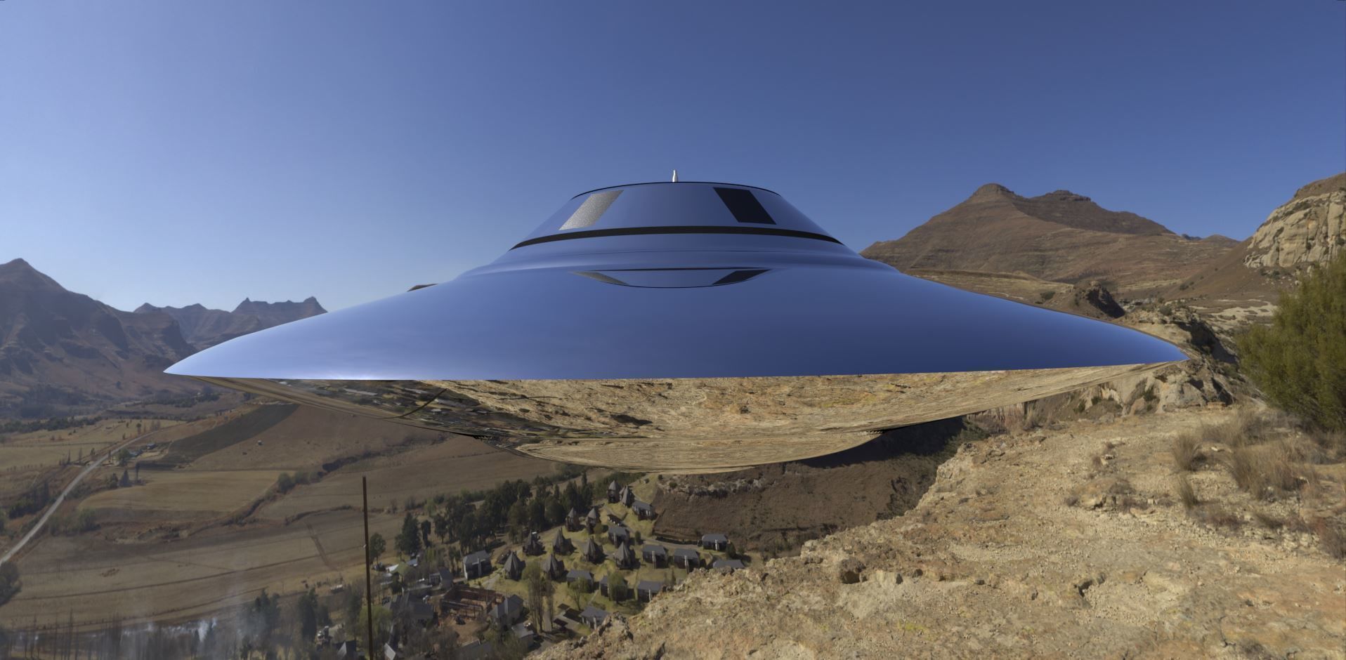 Bob Lazar Sport Model Flying Saucer 3D model_7