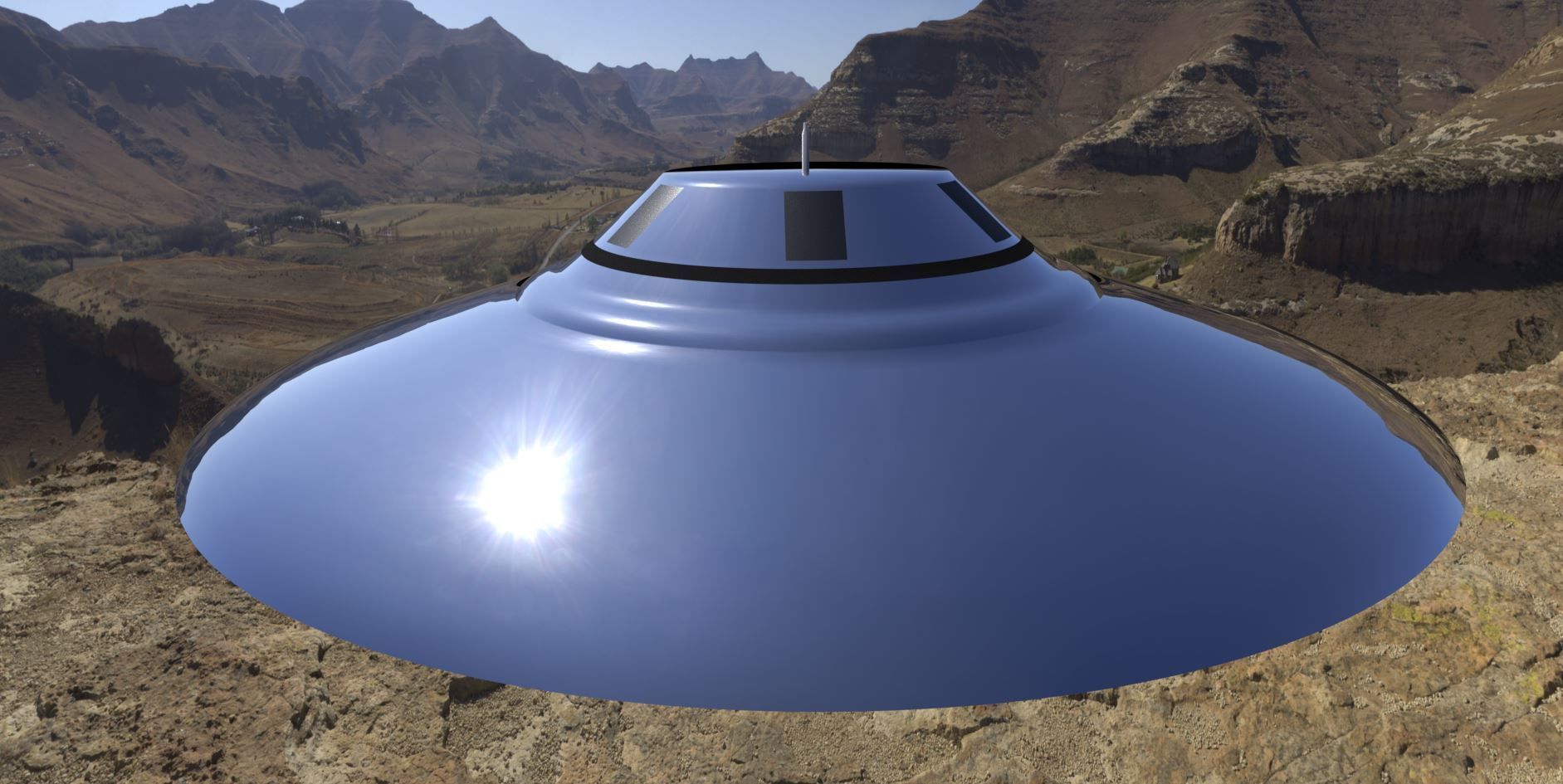 Bob Lazar Sport Model Flying Saucer 3D model_5