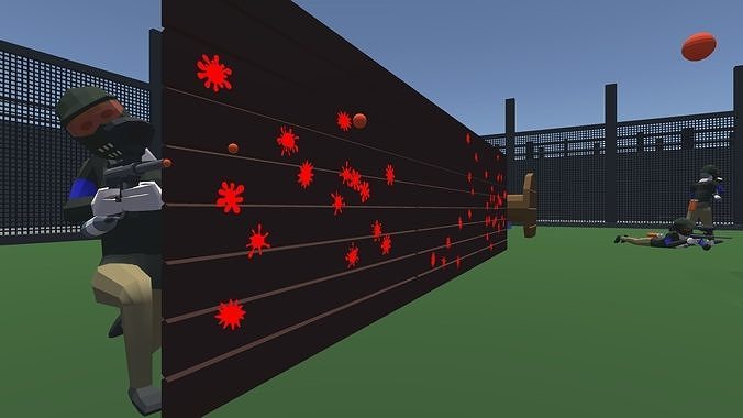 9t5 Low Poly Paintball Low-poly 3D model