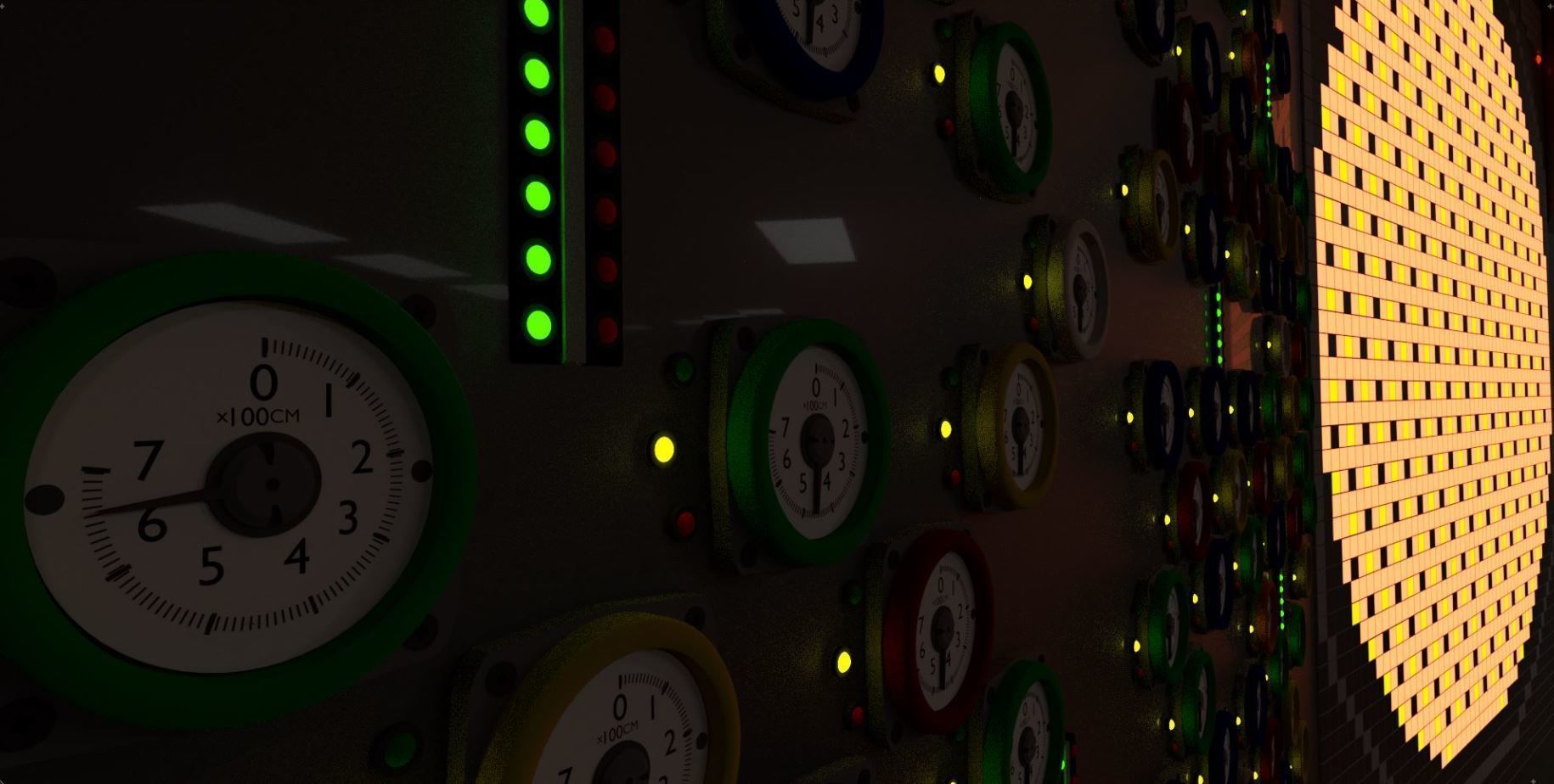 Chernobyl Control Room 3D model_1