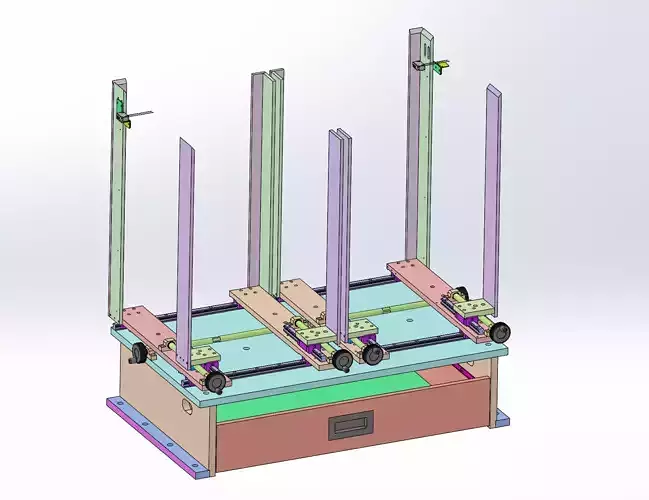 Positioning screw mechanism Free 3D model