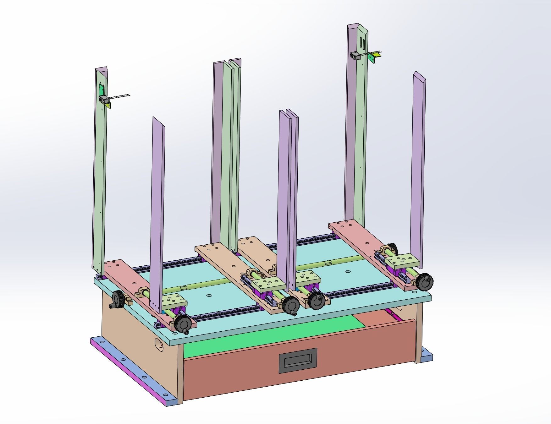 Positioning Screw Example Positioning screw mechanism free 3D model | CGTrader