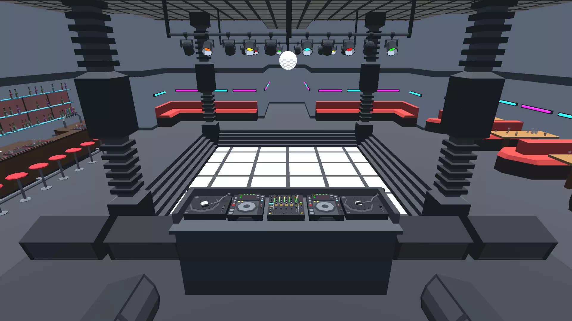 9t5 Low Poly Nightclub Low-poly 3D model_0