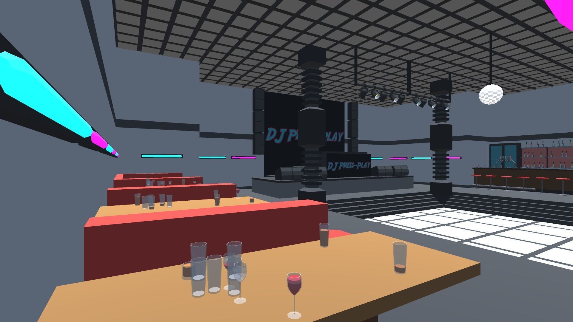 9t5 Low Poly Nightclub Low-poly 3D model_3