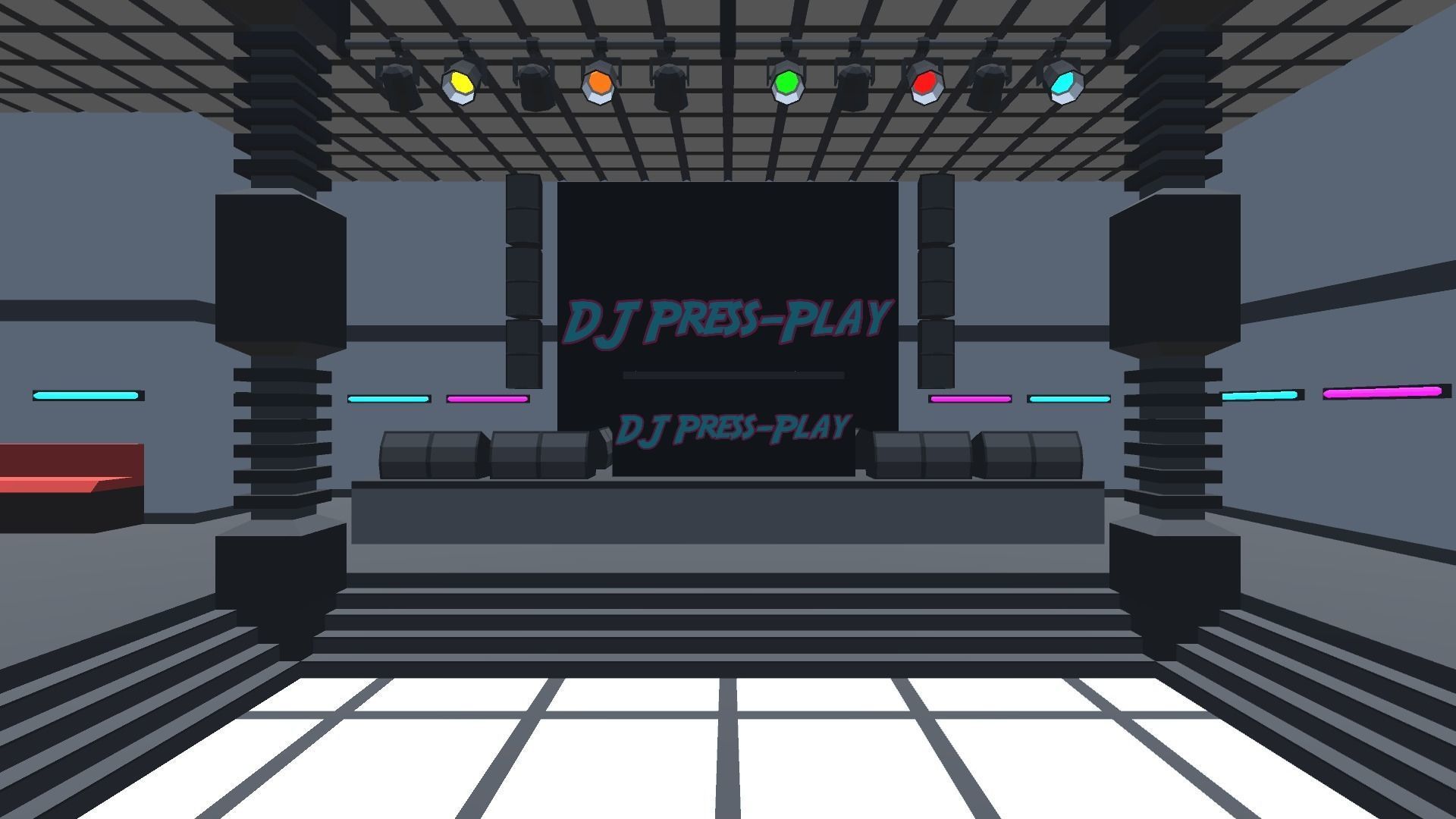 9t5 Low Poly Nightclub Low-poly 3D model_4