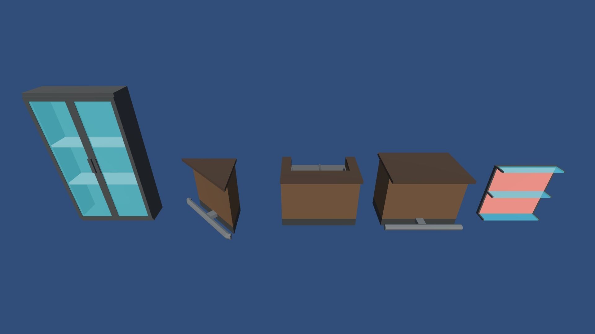 9t5 Low Poly Nightclub Low-poly 3D model_8