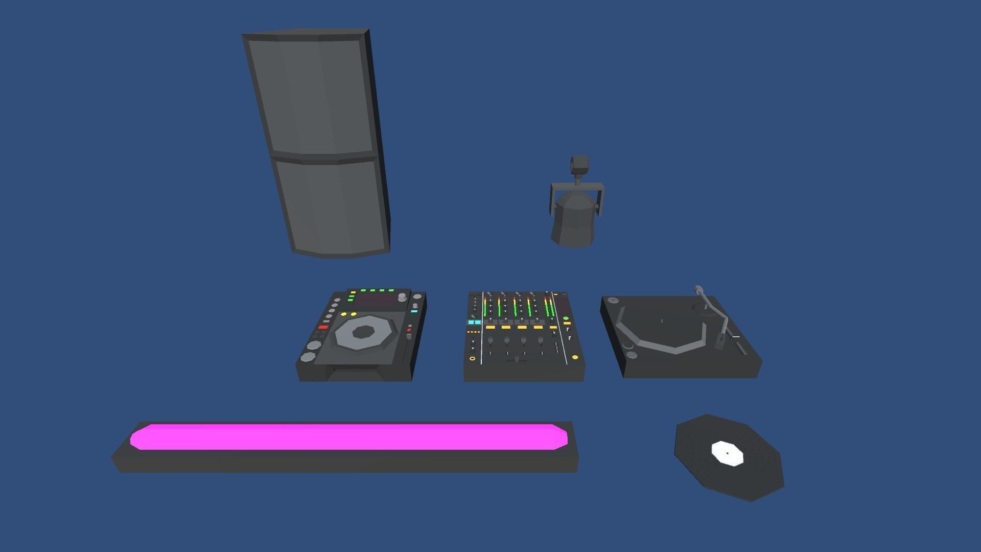 9t5 Low Poly Nightclub Low-poly 3D model_11