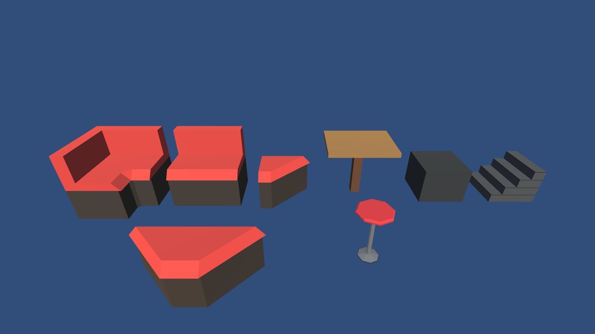 9t5 Low Poly Nightclub Low-poly 3D model_7