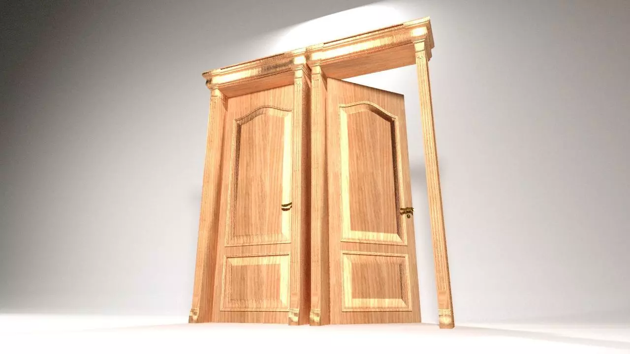 CLASSIC DOOR 3D MAX 2017 VRAY RENDER2 3D model_0