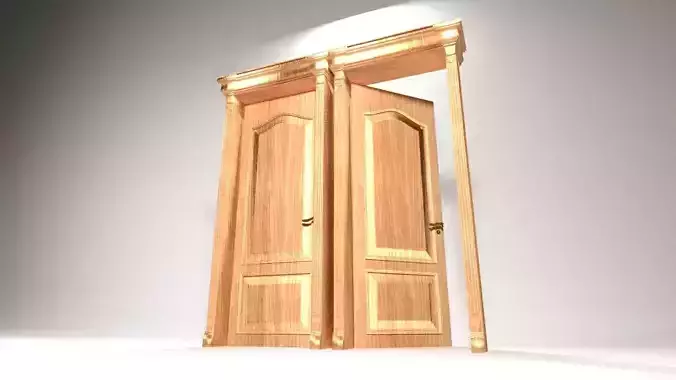 CLASSIC DOOR 3D MAX 2017 VRAY RENDER2