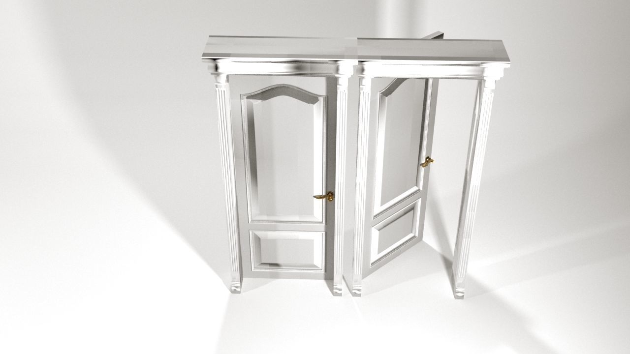 CLASSIC DOOR 3D MAX 2017 VRAY RENDER2 3D model_4
